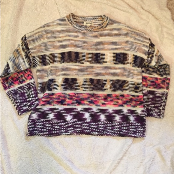 Listicle Sweaters - Multicolored oversized sweater by Listicle